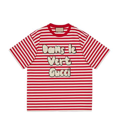 gucci t shirt stripe|gucci stripe pattern.